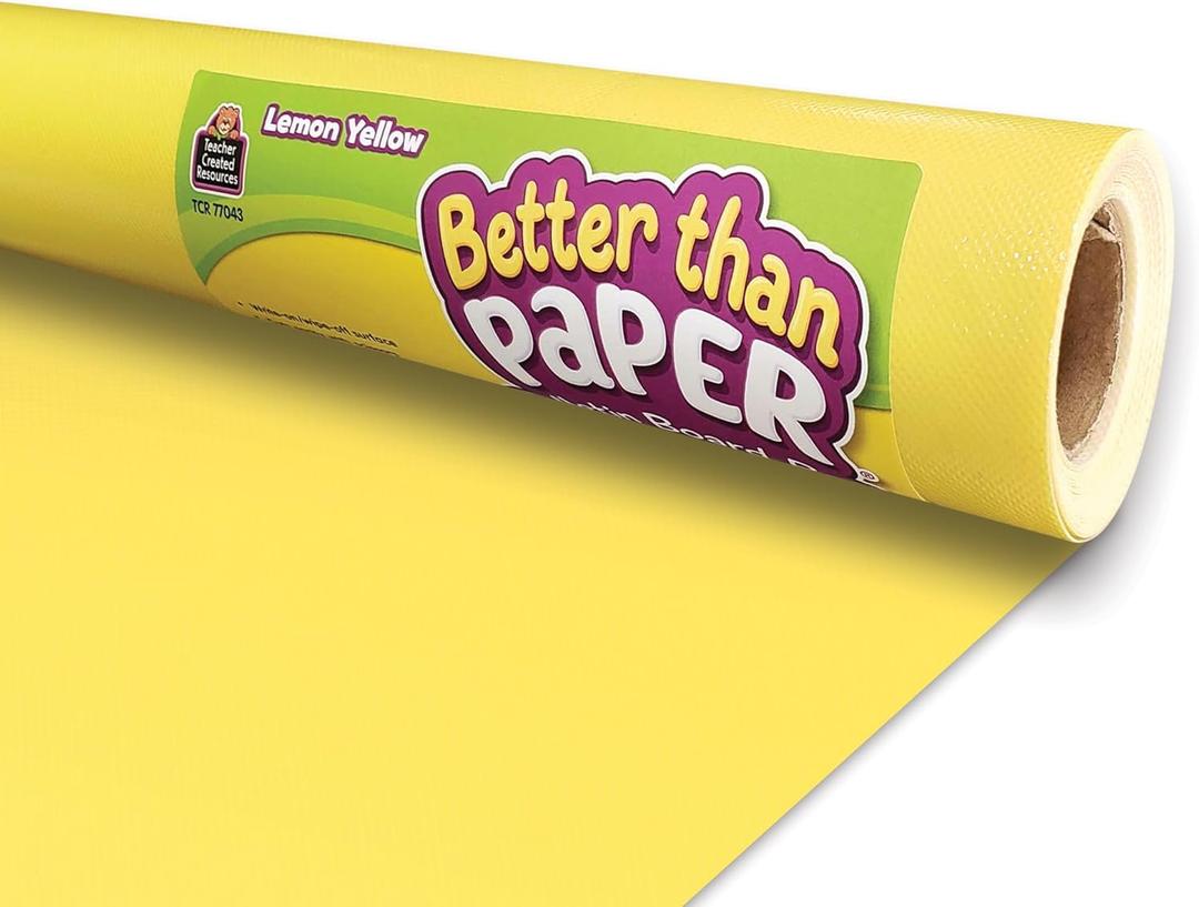 Teacher Created Resources Lemon Yellow Better Than Paper Bulletin Board Roll (TCR77043)
