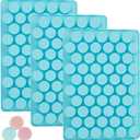 3 Pcs Round Chocolate Silicone Molds for Candy, Gummy, Caramels, Ganache, Ice Cubes, 55 Cavity Per Piece