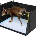 HOMBYS Dog Pee Pad Holder with High Walls, No-Spill Indoor Potty for Large Dogs, Foldable Puppy Litter Box, Patent Pending (33.8" L x 28" W x 17.7" H)