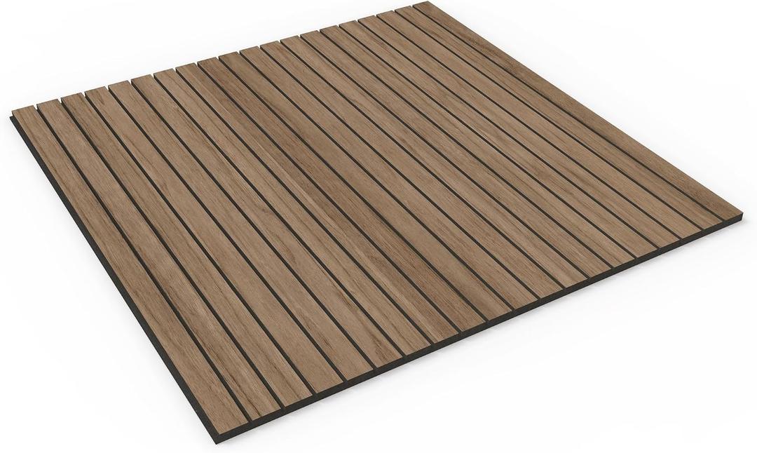 8-Pack Peel & Stick Acoustic Wood Slat Wall Panels, 8pcs - 23.6" x 23.6"
