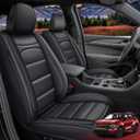 Car Seat Covers Fit for Kia Sportage LX 2023 2024 2025,Full Set Waterproof Faux Leather Seat Covers Automotive Breathable Seat Cushion Protector(5 Seat Black)