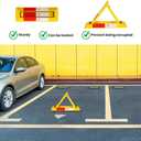 Foldable Parking Barrier,Car Parking Lock Manual Lockable Parking Space Block with Keys,Private Parking Space Lock for Shopping Malls, Hotels,Office,Airports