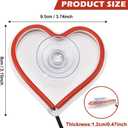 Car Interior Atmosphere Lights, Love Heart Shape Neon LED Window Light with for Valentine's Day Vehicle Decor, LED Ambient Light, Unique Car Interior Accessories to Express Yourself (Red)