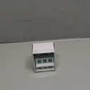 Miniature Cottage for Dollhouse Accessories Desktop Decor Wooden Mini House Storage Decoration Ornament Nice Present for Miniature Lovers (Blue)