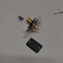 JQK Closet Magnetic Door Ball Catch Hardware, 430 Stainless Steel Catch Adjustable with Strike Plate, Black Finish 2 Pack, HBC120-BK-P2