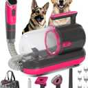 S7 Dog Grooming Vacuum Kit with Nail Grinder,1.5L Dust Cup,Dog Hair Vacuum for Shedding,Grooming Tools for Dogs,Home Cleaning (Black)