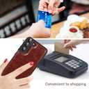 UEEBAI Wallet Case for Samsung Galaxy S23 5G, Slim PU Leather Case with Card Slots Kickstand Magnetic Clasp Durable Shockproof Flip Folio Cover - Brown