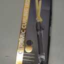 DAN Technology 3/4 Inch Curling Iron Wand, Tourmaline Ceramic Hair Curler with LCD Display (180F430F), Fast Heating, Dual Voltage, Auto Shut-Off, Black & Gold