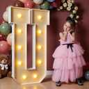 imprsv 4FT Marquee Letters Large Light Up Letters for Birthday Party Decor Wedding Decorations, Marquee U for Party Decoration Large Signs Arch Kit Decorations