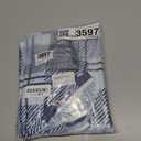 Picnic Table Cover with Bench Covers Camping Essentials Waterproof Windproof Camping Tablecloth with Drawstring Bag, Fitted Rectangle Tables and Seats, 72in, Blue Checkered