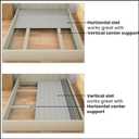 Treaton, 0.75-Inch Heavy Duty Horizontal Wooden Bunkie Board/Bed Slats, 72" x 54", Grey