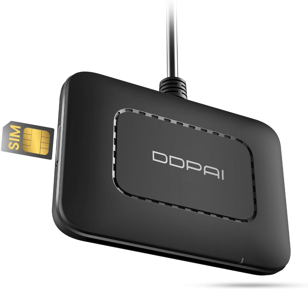 DDPAI 4G LTE Module with SIM Card for Z60 Pro Dash Cam, Remote Parking Monitor, Remote Live View, Incident Alerts, Real-Time GPS, Geofencing, Cloud Storage, APP Control, Hardwire Kit Included