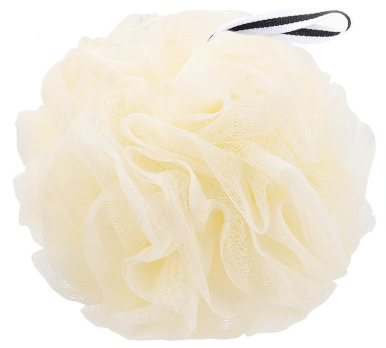 Bath Puff White 2 Pack