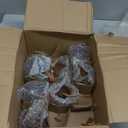 Soulchen 24 Pcs 2.36 Inch Neutral Frosted Glass Christmas Ball Ornaments Decor Hand Blown with Velvet Ribbon for Xmas Tree Vintage Rustic Farmhouse Decoration Light Khaki, Dark Brown, Gray Brown