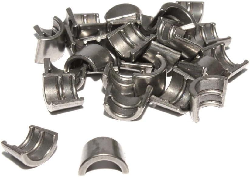 Comp Cams 602-16 Hardened Steel Set of 16-7 Degree, 3/8", 2 Groove Street Locks for Chrysler, Black