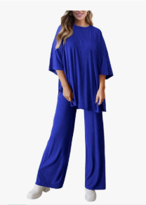 Mrskoala Women Two Piece Outfits Summer Tracksuit Sets Cute Casual Pajama Workout Set, Size 4XL