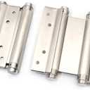 Pair of 6" Stainless Steel Cafe Saloon Door Swing Self Closing Double Action Spring Hinge