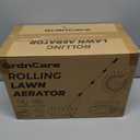 Manual Lawn Aerator Roller Tool 42 Steel Spikes, 57-in Rolling Lawn Aerator