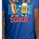 German Oktoberfest, Shirt Funny Oktoberfest Beer Lover Tee Vintage Bier Tshirt Large Blue