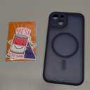 CANSHN Magnetic for iPhone 13 Case, Upgraded [Full Camera Protection] [Compatible with Magsafe] [Translucent Matte] Shockproof Protective Phone Case for iPhone 13 6.1" - Black