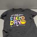 I'm Just Here for Field Day Tshirt Woman School Field Day Shirts Teacher Students T-Shirt Casual Short Sleeve Tops, Large