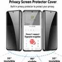 Magnetic Privacy Case for Samsung S25 Ultra,Anti Peeping Screen Protector Double-Sided Tempered Glass Metal Bumper Anti SPY Cover,360 Degree Phone Case for Samsung Galaxy S 25 Ultra,Desert Gold