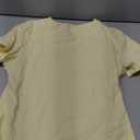 Abonlen Crewneck Short Sleeve T Shirts for Women Fitted Basic TeesY2k Going Out Tops (Small,Pale Yellow)