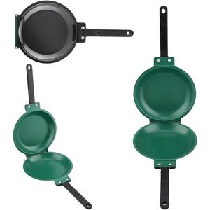 Killer's Instinct Outdoors 1 PCS Double-sided Frying Pan, Easy-to-clean Double-sided Frying Pan with Flip Design
