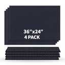 Black Corrugated Plastic Sheets, Thick Blank Poster Board 24x36, Double-Sided Yard Signs for Garage Sale, Yard Sale, Warning, Party Decor & Crafts, 4 Pack