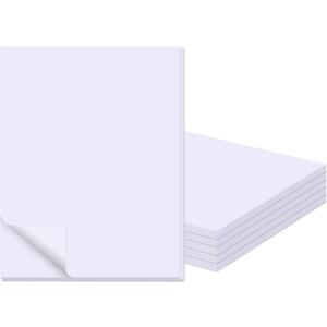 zmybcpack 6 Pack Blank White Memo Pads 8.5X11 Inch Unlined Note Pad Scratch Pads for Office, School, and Home Use (Each Pad 50 Sheets)