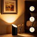 2 Pack Uplighting Indoor Floor Can Lights,7W LED Up Lights with 3000K GU10 Bulbs, Spot Lights with 5.9 FT Plug Cord & Foot Switch,Ideal for Indoor Corners, Sofas, Plants, and Wall Art
