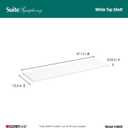 ClosetMaid SuiteSymphony Wood Top Closet Shelf, 48-Inch Wide, Pure White