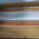 6 Pcs 49" Wall Corner Protector Trim, Walnut Wood Grain Edge Strip for Door and Window Frames Mirror Trim Backsplash Tile Edge (Walnut)