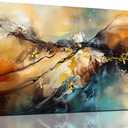 Abstract Paintings Wall Art for Living Room - Modern Wall Decor for Bedroom Kitchen Room Wall Art Ready to Hang Size 20" x 40"