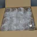 Tebery 32 Pack Unbreakable Plastic Wine Glasses Stemless, 12 Oz Heavy Duty Clear Drinking Glasses Wine Cups, Disposable & Reusable for Champagne, Dessert, Food Samples, Catering, Weddings