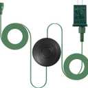 Feekoon 29V 13W Class 2 LED Christmas Tree Replacement Plug, 9.8ft Power Cord Extension Supply with On/Off Foot Switch for Christmas Tree Light Replacement Yard Inflatable Adapter (Green)