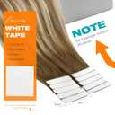 Sunny Hair Tape in Hair Extensions, 24 Inch 20Pcs 50g, Brown Balayage Blonde, Durable Tape ins for Women, Real Human Hair, Silky Straight, High Fashion