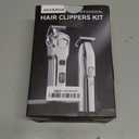 Jack & Rose Clippers and Trimmers Set, Cordless Hair Clippers for Men, Barber Clippers Set (Silvery)