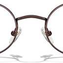 Oval Reading Glasses for Women Men Blue Light Blocking Computer Thin Metal Full Rim Frame Readers