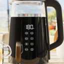 Veken Electric Kettle - 1.7 Liter Cordless Digital Calentador De Agua, Instant Pot Tea Kettle, Preset Temperature Control, Automatic Shut- Off, Cool Touch, Hot Water Boiling Heater, Black