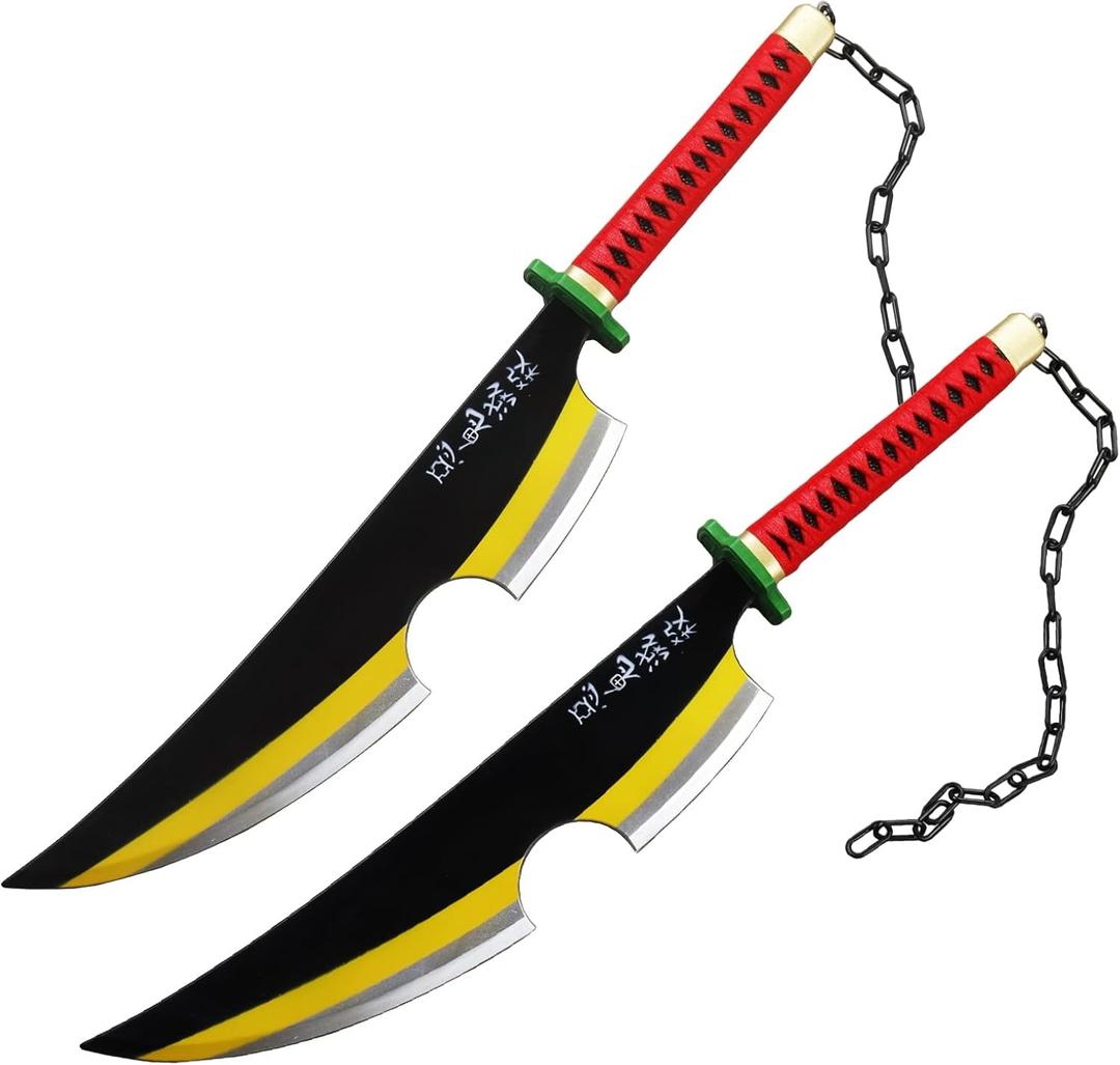 Tengen Uzui 30.5 2 Pc Foam Cosplay Anime Demon Killer Sword Costumes Halloween