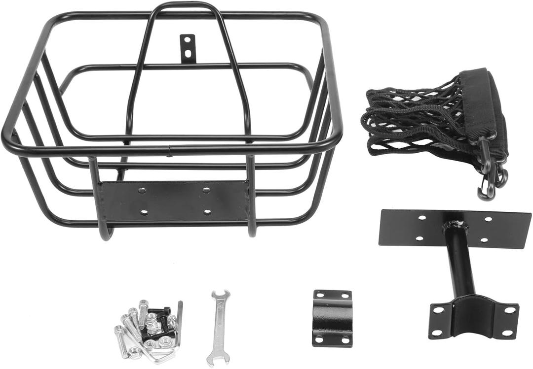 Wire Lift-Off Rear Basket Bicycle Rear Basket Iron Hanging Basket Thickened and Widened Bicycle Basket for Bicycles