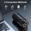 Coioc Portable Bluetooth Speaker, Bluetooth 5.4 Speaker, Dual Speaker with LED Display, Deep Bass,30H Playtime, Colorful RGB Lights,IPX7 Waterproof,TWS pairing for Outdoor/Home/Party/Travel,Gift Ideas