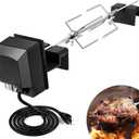 Rotisserie Accessory Attachment for Kamado Joe Rotisserie, Rotisserie Kit for Classic Joe Grills and Large Big Green Egg with Stainless Steel Spit, and Other 18-inch Round Charcoal Grills
