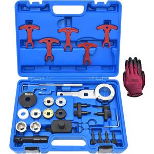 EA888 1.8 2.0 TSI TFSI Engine Camshaft Crankshaft Timing Tool Kit, Compatible with Audi 2.0T, VW VAG 2006-2018, T10354 T10355 T40271 T10352 T10368 T40196 T40191 T40267 T40266 T40011, 29 Pcs