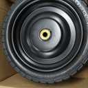 13 Inch Solid Rubber Tires, 4.00-6 Tire Flat Free with 5/8" Bearings, 2.17" Offset Hub for for GOR Garden Carts, Garden Wagon Carts, Trolleys, Hand Trucks and Utility Cart (2 Pack)