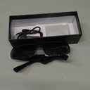 Smart Glasses, Bluetooth Sunglasses for Women Men, Open Mic&Speakers, Voice Assistant, UV Protection (Black)