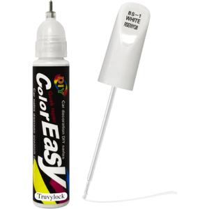 Touch Up Paint for Cars 2-in-1 Scratch Repair Pen Quick-Dry, Seamless Color Match, Automotive Scratch Remover Kit for Flawless Coverage (White)