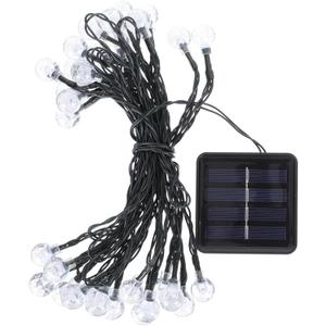 Led Solar Bubble Ball Light String Waterproof Yard Decor for Outdoor Christmas Party Decorative Lighting