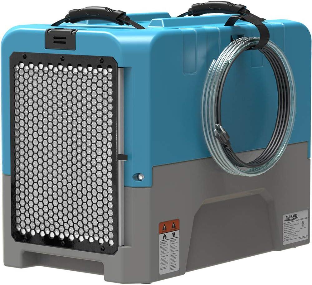 ALORAIR Commercial Dehumidifier with Pump, Up to 180 PPD (Saturation), 85 PPD at AHAM, LGR Industrial Dehumidifier for Flood Repair, Crawlspace and Basement Drying (Blue)